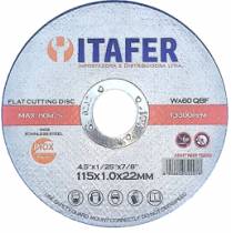 DISCO DE CORTE 4,5"X1,0x22 ITAFER