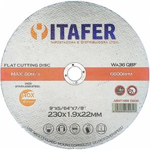 DISCO DE CORTE 9"X1,9x22mm ITAFER